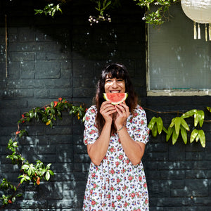 Georgina Hayden with watermelon 