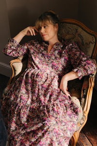 Liberty Tana Lawn Floral Print Maxi Dress. Made in England