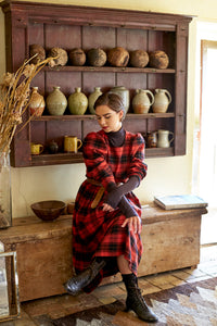 Victoria Dress in Red Tartan