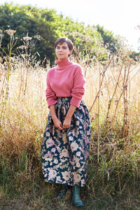 Bobbie Skirt in Forest Blooms Brocade