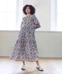 Liberty Print Maxi Dress , Made in England 